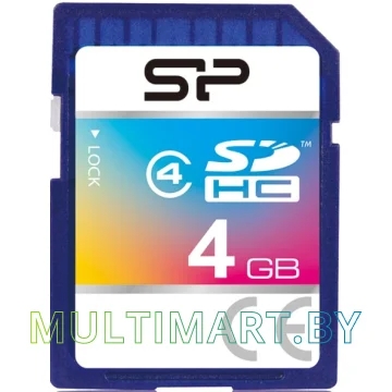 Карта памяти Silicon-Power SDHC Class 4 4 Гб (SP004GBSDH004V10)